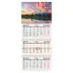 Календарь квартальный 2027 г., 3 блока, 3 гребня, бегунок, офсет, BRAUBERG, 