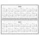 Планинг датированный 2026 285х112 мм, STAFF, гребень, картонная обложка, 64 л., 