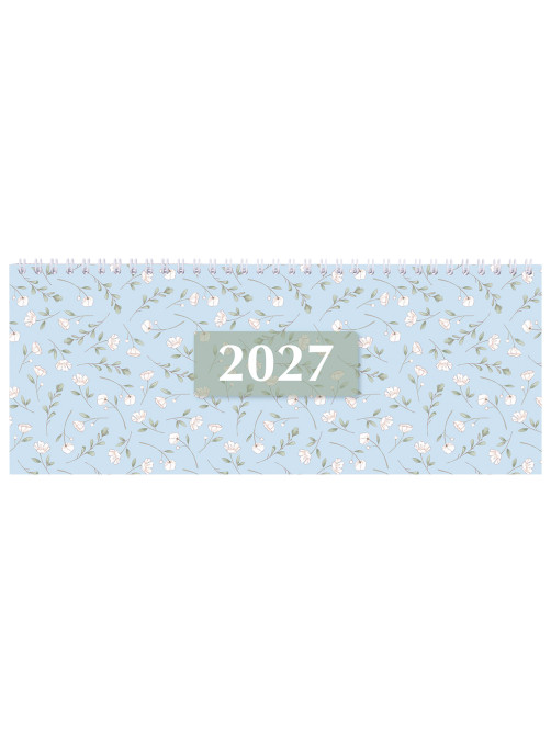 Планинг датированный 2027 285х112мм, STAFF, гребень, картонная обложка, 64 листа, 