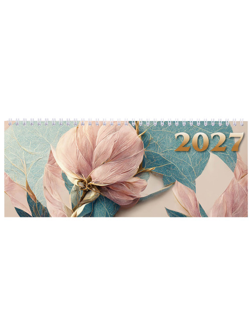 Планинг датированный 2027 285х112мм, STAFF, гребень, картонная обложка, 64 листа, 