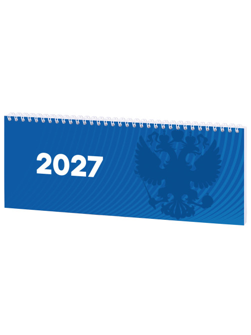 Планинг датированный 2027 285х112мм, STAFF, гребень, картонная обложка, 64 листа, 