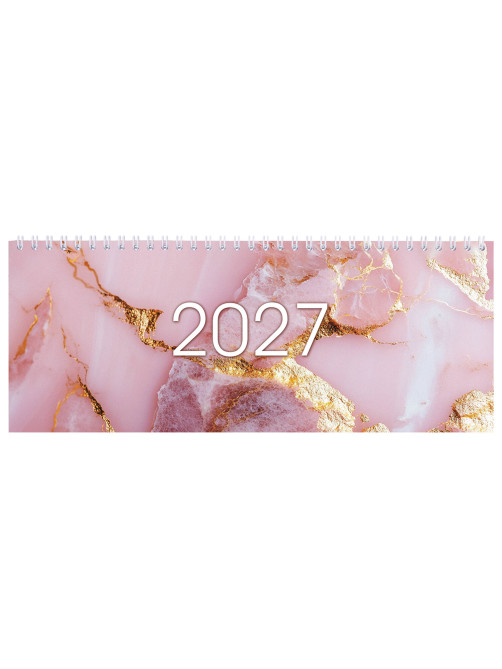 Планинг датированный 2027 285х112мм, STAFF, гребень, картонная обложка, 64 листа, 