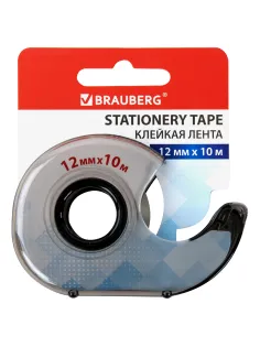 Клейкая лента 12 мм х 10 м в диспенсере, BRAUBERG, 227263