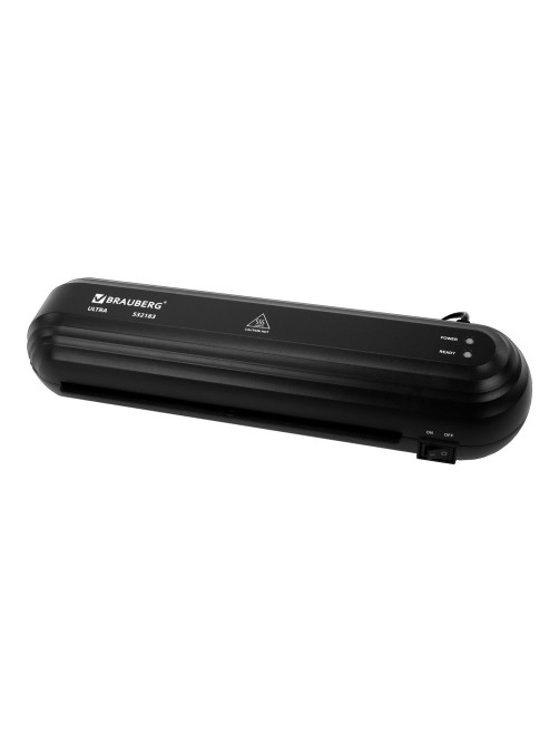 Ламинатор BRAUBERG ULTRA PM235B, ЧЕРНЫЙ, формат A4, толщина пленки 60-150 мкм, скорость 30 см/мин, 532183