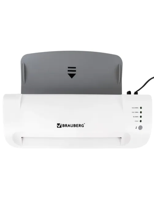 Ламинатор BRAUBERG SILVER MAX A4, толщина пленки 60-200 мкм, скорость 32 см/мин., 532624