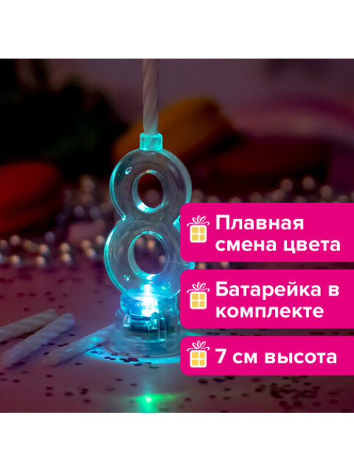 Цифра-подсвечник 