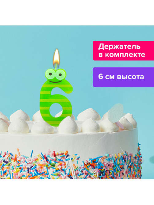 Свеча-цифра для торта 