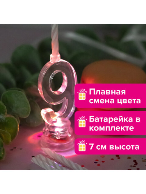 Цифра-подсвечник 