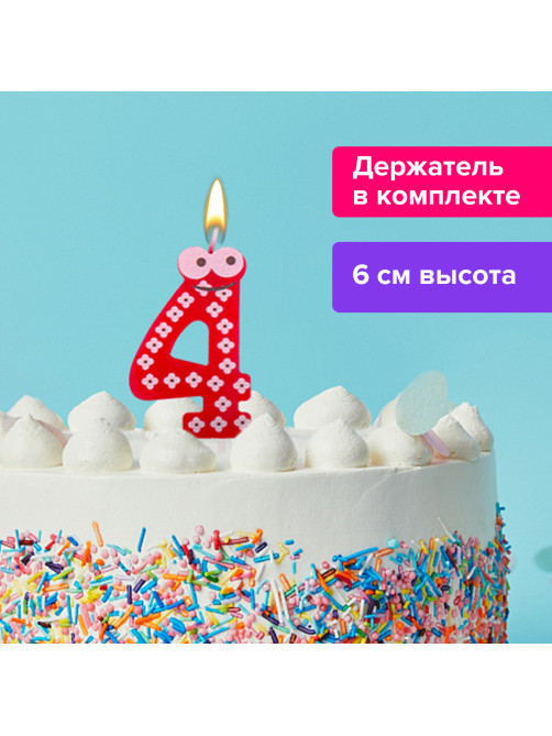 Свеча-цифра для торта 