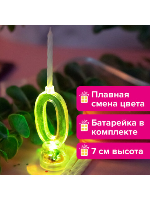 Цифра-подсвечник 