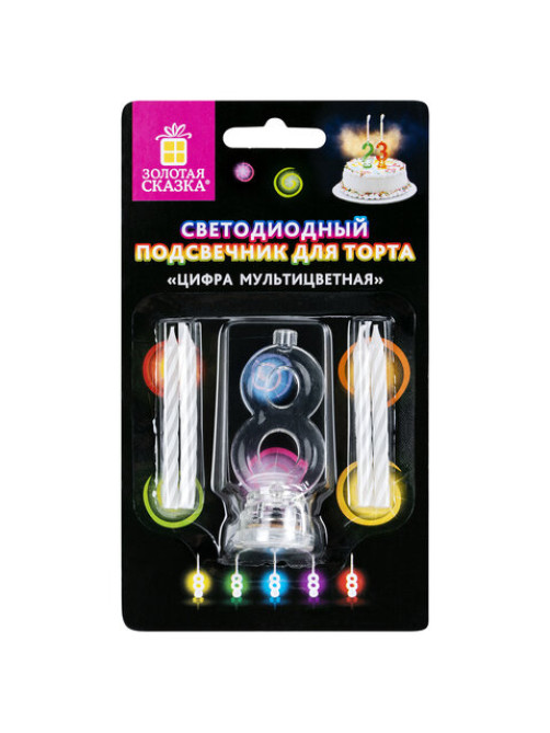 Цифра-подсвечник 