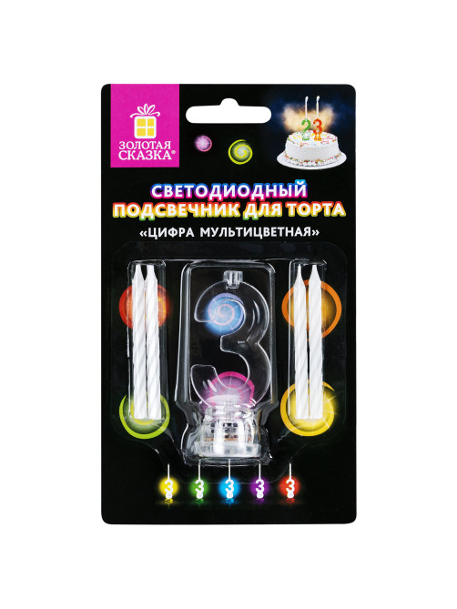 Цифра-подсвечник 