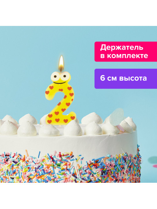 Свеча-цифра для торта 