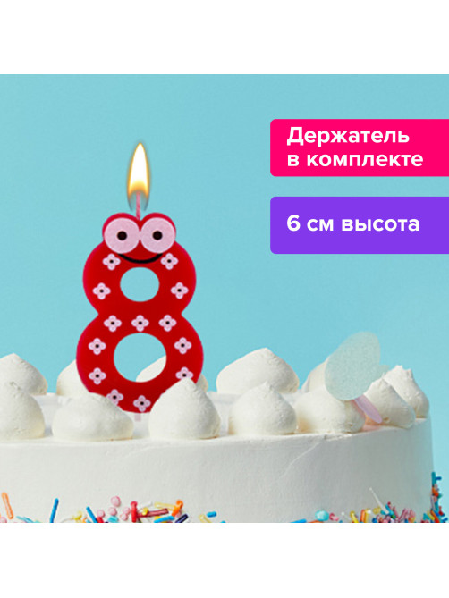 Свеча-цифра для торта 