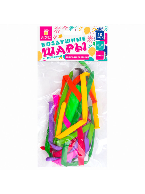 Шары воздушные для моделирования ЗОЛОТАЯ СКАЗКА, 2х60