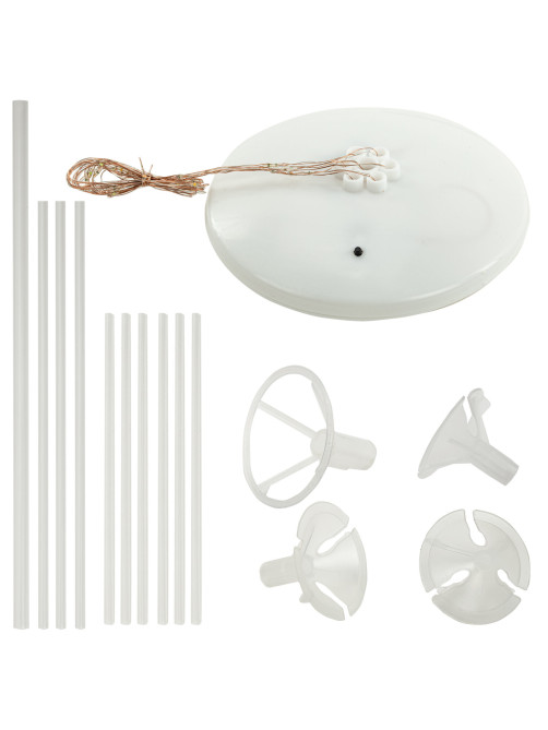 Подставка с LED для 7 воздушных шаров, высота 75 см, пластик, BRAUBERG KIDS, 591908