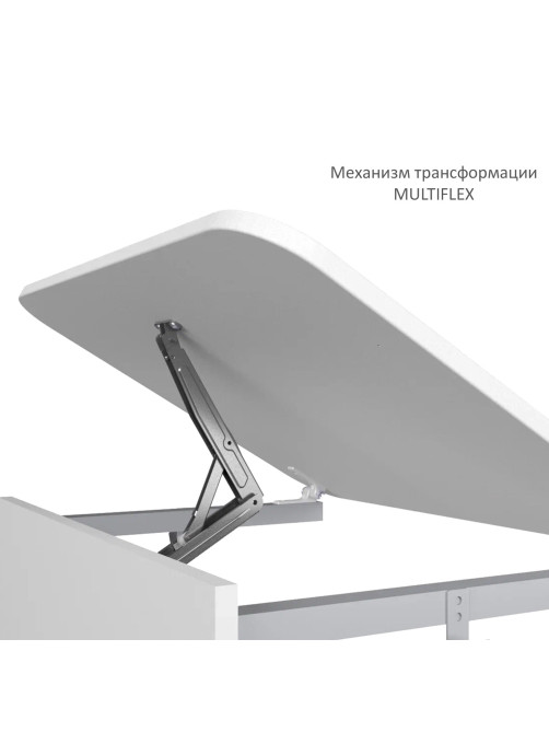 Стол-парта 2-местный, регулируемый угол, СУТ.55-01, 1200х500х520-640 мм, рост 2-4, серый каркас, ЛДСП клён