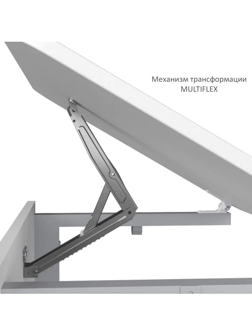 Стол-парта 1-местный, регулируемый угол, СУТ.54-01, 600х500х520-640 мм, рост 2-4, серый каркас, ЛДСП клён
