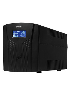 Источник бесперебойного питания SVEN Pro 1500, 1500VA (900W), 3 евророзетки, 2 розетки RJ45, SV-013875