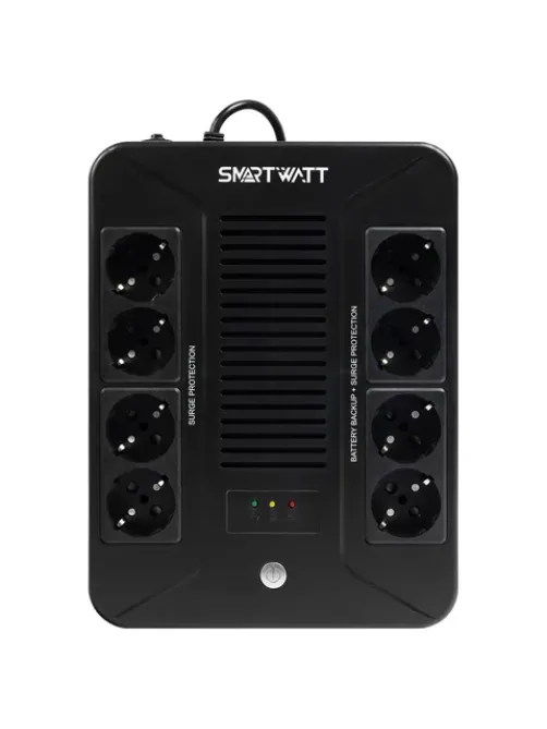 Источник бесперебойного питания SMARTWATT UPS SAFE PRO 850, 850 ВА (510 Вт), 8 розеток, 3703020270005