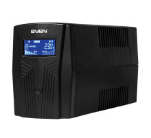 Источник бесперебойного питания SVEN Pro 650, 650VA (390W), 2 евророзетки, 2 розетки RJ45, SV-013844