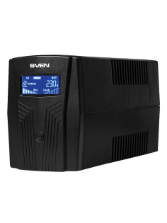 Источник бесперебойного питания SVEN Pro 650, 650VA (390W), 2 евророзетки, 2 розетки RJ45, SV-013844