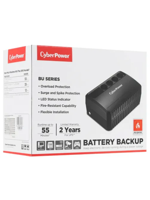 Источник бесперебойного питания CYBERPOWER BU850E, 850 VA (425 W), 4 евророзетки