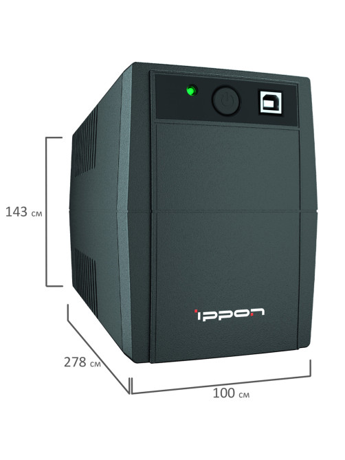 Источник бесперебойного питания IPPON Back Basic 650S Euro, 650VA (360 W), 3 евророзетки, 1373874