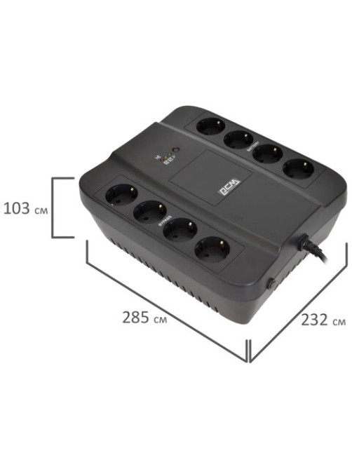Источник бесперебойного питания POWERCOM Spider SPD-850N, 850 VA (510W), 8 евророзеток, 332715