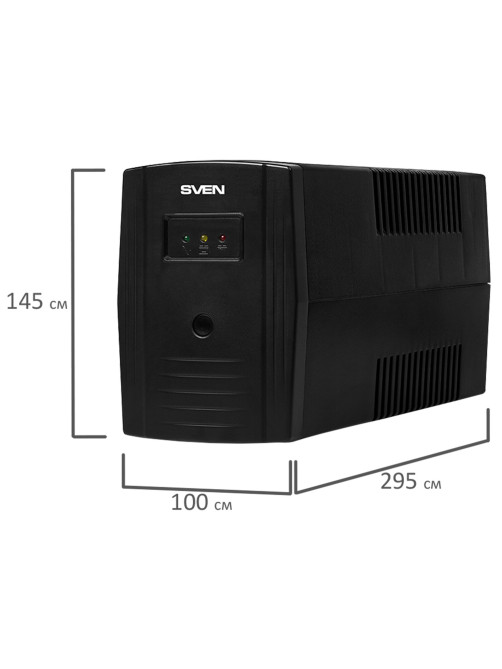 Источник бесперебойного питания SVEN Pro 800, 800VA (480W), 2 евророзетки, SV-013851