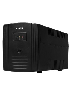 Источник бесперебойного питания SVEN Pro 1000, 1000VA (720W), 3 евророзетки, 2 розетки RJ45, SV-013868