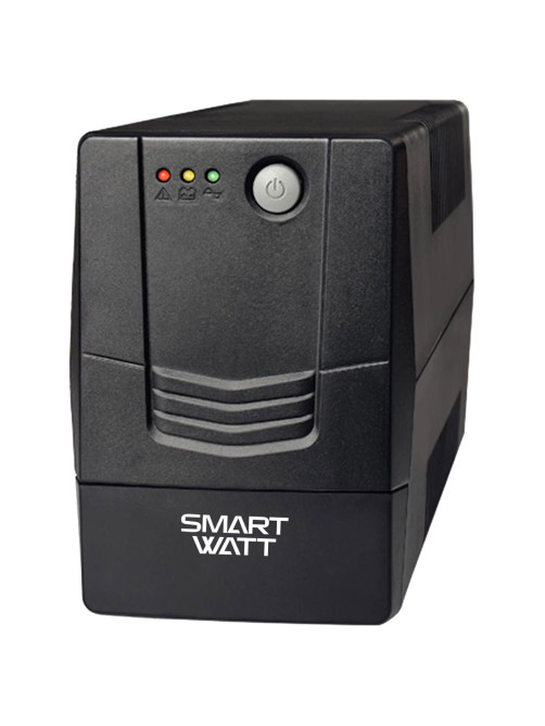 Источник бесперебойного питания SMARTWATT UPS UNI 1050E, 1050 ВА (630 Вт), 2 розетки, 3703020390009