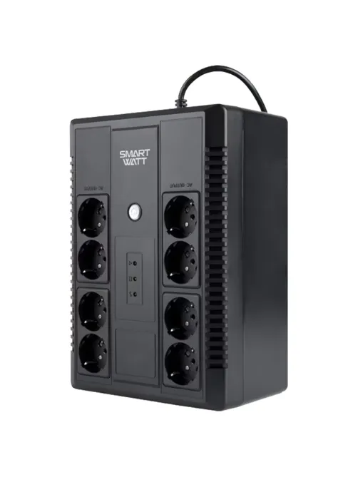 Источник бесперебойного питания SMARTWATT UPS SAFE PRO 650, 650 ВА (390 Вт), 8 розеток, 3703020270004