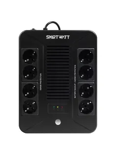 Источник бесперебойного питания SMARTWATT UPS SAFE PRO 1050, 1050 ВА (630 Вт), 8 розеток, 3703020270006