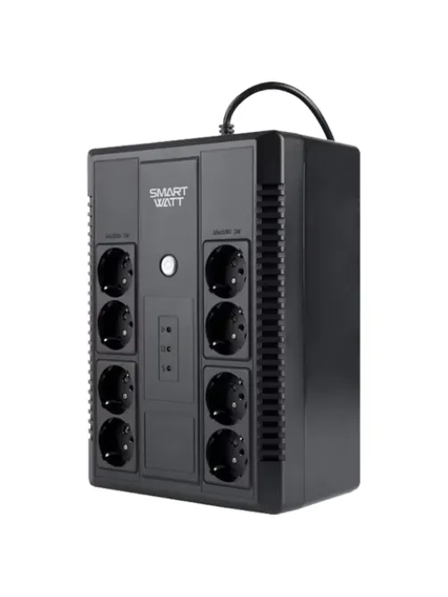 Источник бесперебойного питания SMARTWATT UPS SAFE PRO 650, 650 ВА (390 Вт), 8 розеток, 3703020270004