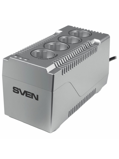 Стабилизатор SVEN VR-F1000, 320 Вт, 184-285 В, 4 евророзетки, SV-018818