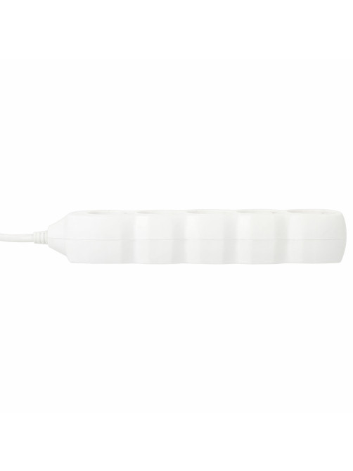 Удлинитель сетевой SONNEN U-155G, 5 розеток, c заземлением, 10 А, 5 м, белый, 511437
