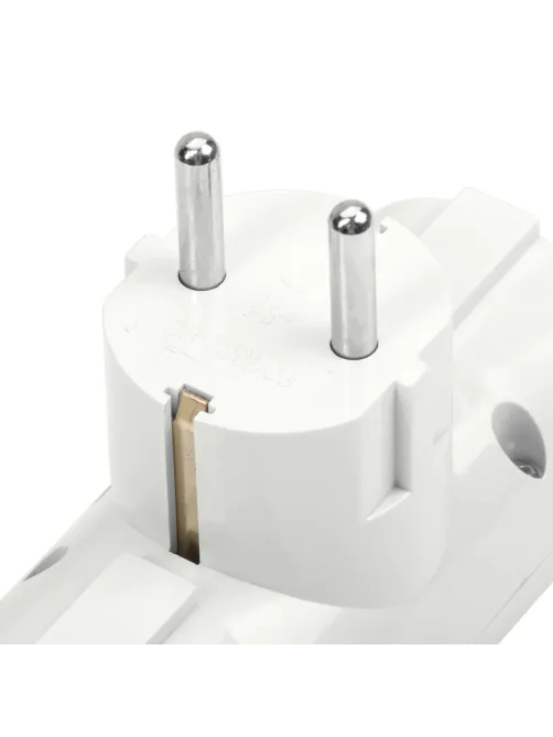 Сетевой разветвитель SONNEN U-030G, 3 розетки, с заземлением, 16 А, белый, 511441