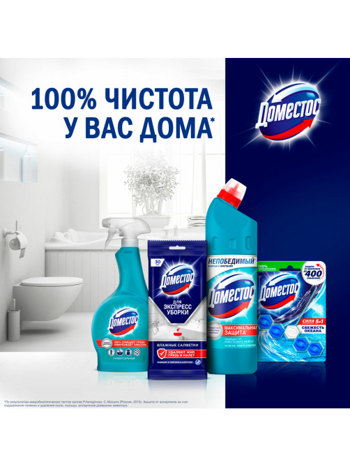 Блок туалетный подвесной твердый 40 г ДОМЕСТОС 