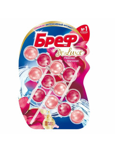 Освежитель WC (для туалета) твердый 3х50 г БРЕФ De Luxe, 