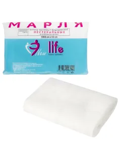 Марля медицинская отбеленная NEW LIFE отрез 0,9х10 м, плотность 30 (±2) г/м2, 94266