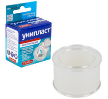 Лейкопластырь рулонный УНИПЛАСТ, 2,5х500 см, пленочная основа, катушка в картонной коробке, 20024378