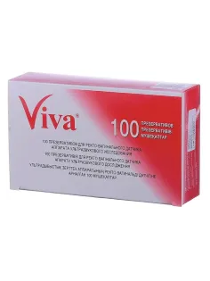 Презервативы для УЗИ VIVA, комплект 100 шт., без накопителя, гладкие, без смазки, 210х28 мм, 108020021