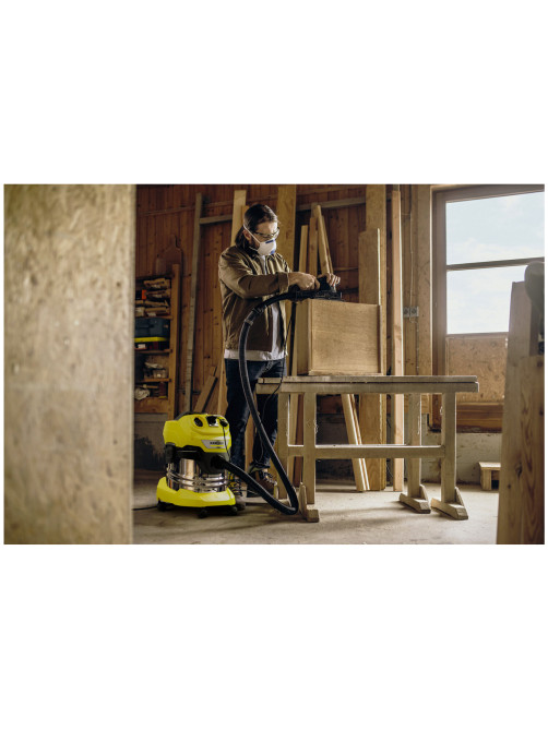 Пылесос хозяйственный KARCHER WD 4 PS, мусоросборник 20 л, мощность 1000 Вт, желтый, 1.628-290.0
