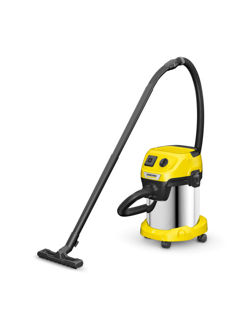 Пылесос хозяйственный KARCHER WD 3 PS, мусоросборник 17 л, мощность 1000 Вт, желтый, 1.628-190.0