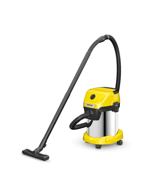 Пылесос хозяйственный KARCHER WD 3 S, мусоросборник 17 л, мощность 1000 Вт, желтый, 1.628-135.0