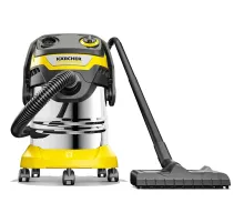 Пылесос хозяйственный KARCHER WD 5 S, мусоросборник 25 л, мощность 1100 Вт, желтый, 1.628-350.0