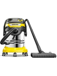 Пылесос хозяйственный KARCHER WD 5 S, мусоросборник 25 л, мощность 1100 Вт, желтый, 1.628-350.0
