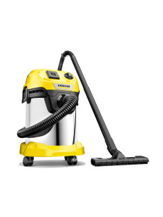 Пылесос хозяйственный KARCHER WD 3 PS, мусоросборник 17 л, мощность 1000 Вт, желтый, 1.628-190.0