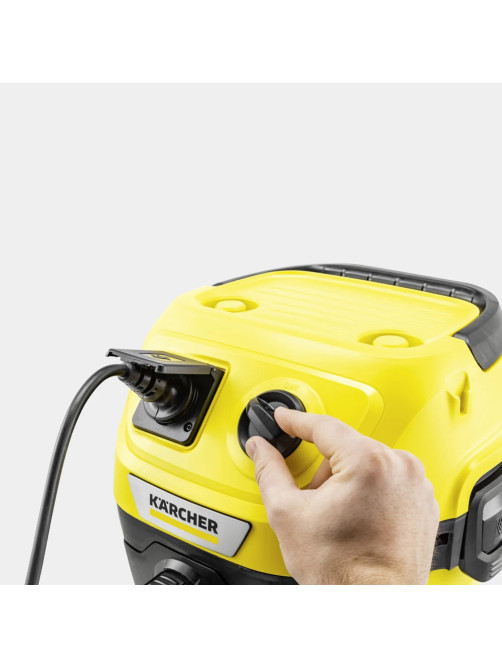 Пылесос хозяйственный KARCHER WD 3 PS, мусоросборник 17 л, мощность 1000 Вт, желтый, 1.628-190.0